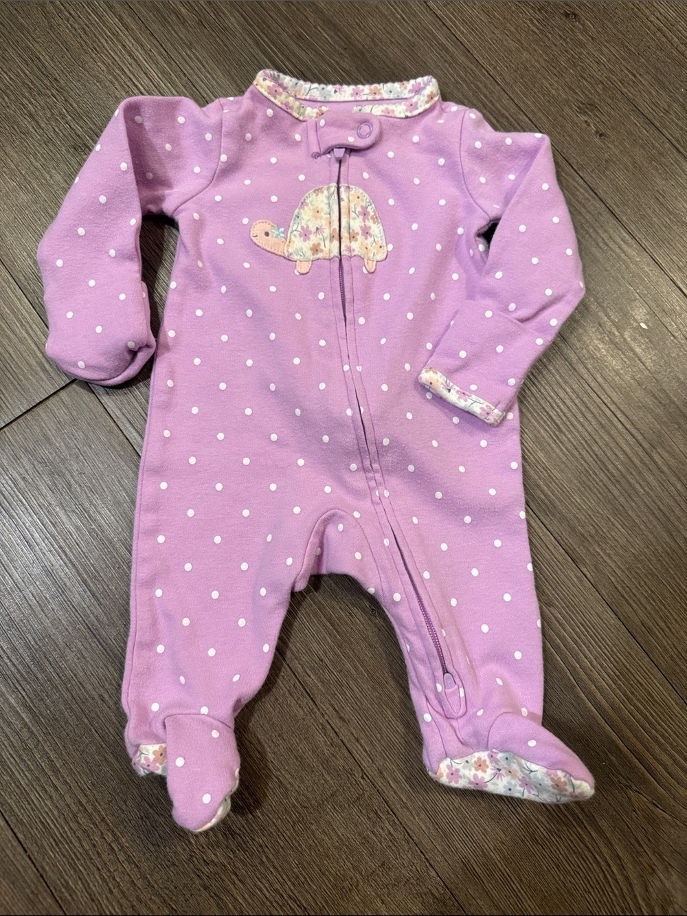 Bundle of 2 Carters Baby Girl One-Piece Zip Up Sleepers. NB. GUC!💕 - Picture 3 of 6